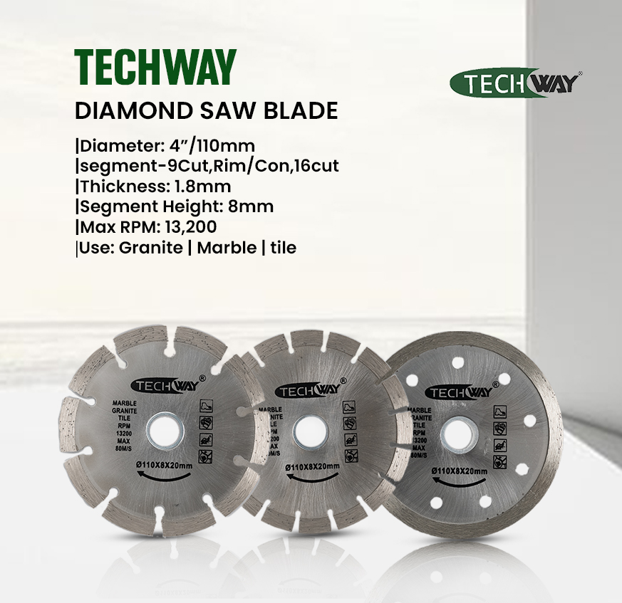 Techway 4” Diamond Cutting Blades - Image 6
